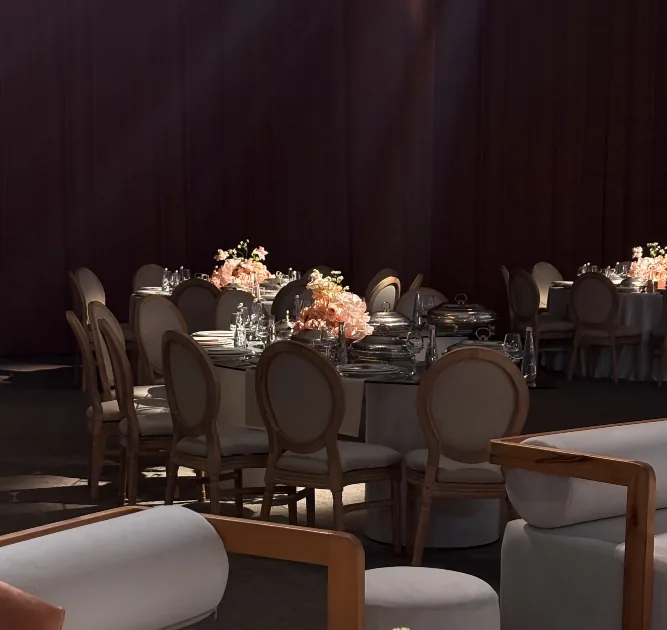 Luxury event setup